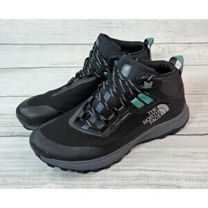 The North Face Women’s Cragstone Mid Waterproof Hiking Boot Black Gray Size 9